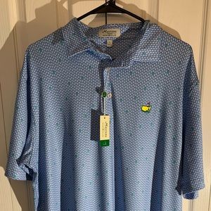 2023 Large Peter Millar Men's Masters
Golf Shirt Beer Cups Print Polo